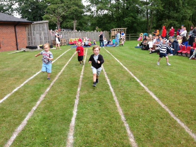 Pre-School sports day 2023 at Parklands Day Nursery