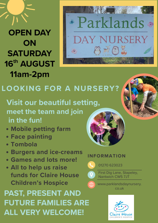 Open Day Saturday 16th of August