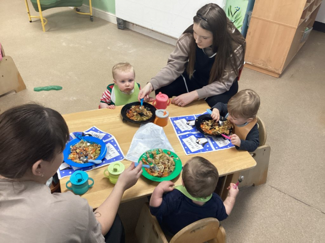 Christmas meal at Parklands Day Nursery