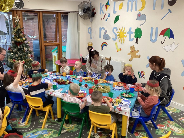 Christmas meal at Parklands Day Nursery
