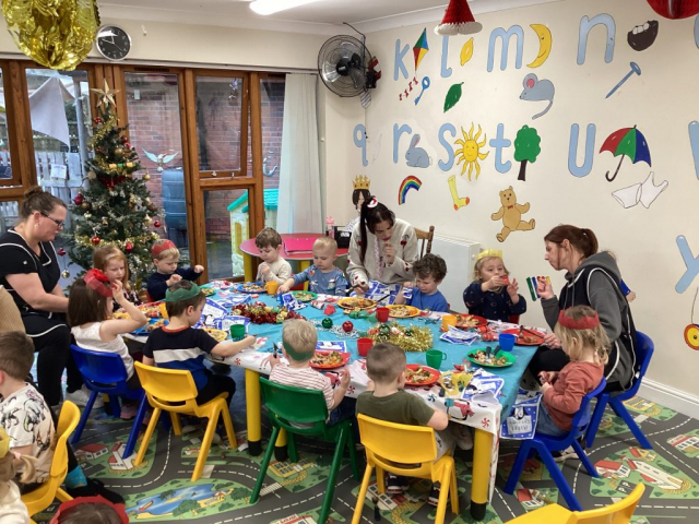 Christmas meal at Parklands Day Nursery