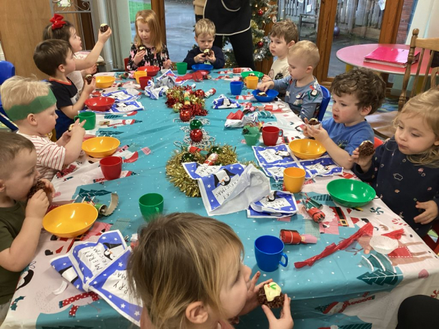 Christmas meal at Parklands Day Nursery