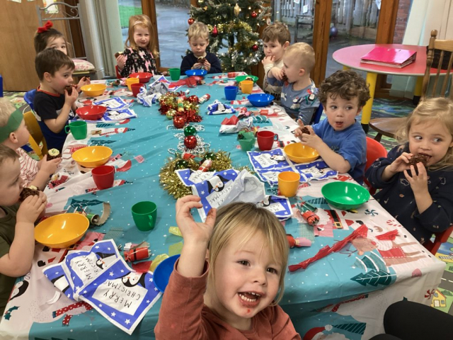 Christmas meal at Parklands Day Nursery