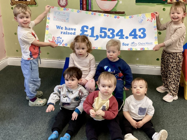 Parklands had a visit from Claire Bear