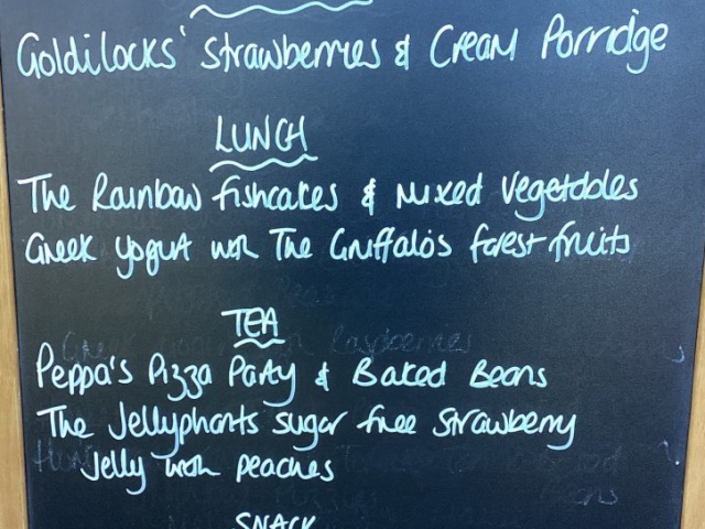 World Book Day Food Menu at Parklands